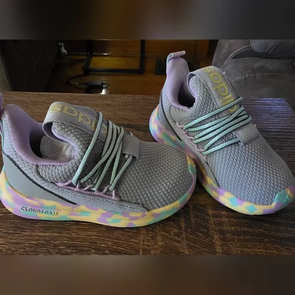 Adidas Kids' Gray and Multicolor Sneakers