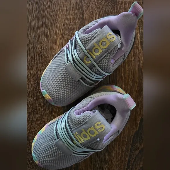 Adidas Kids' Gray and Multicolor Sneakers