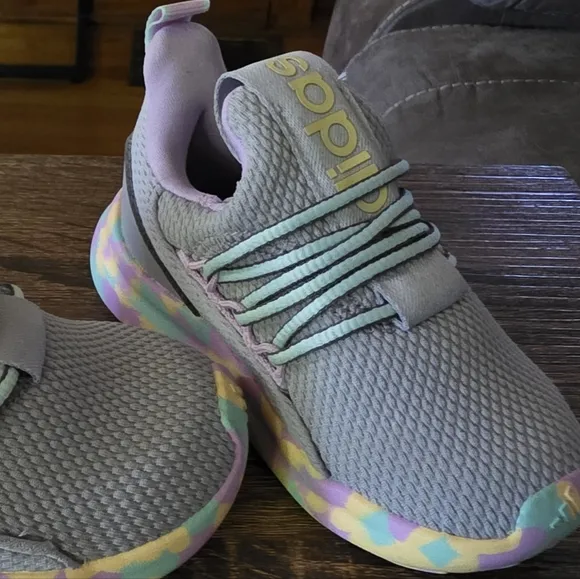 Adidas Kids' Gray and Multicolor Sneakers