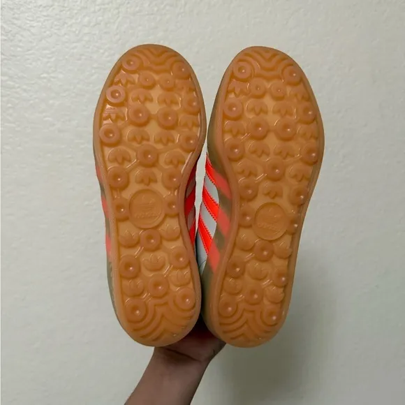 adidas Mint Green and Orange Sneakers