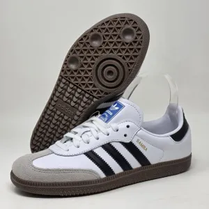 Adidas Samba OG J Kids Footwear Casual Sneakers White Black IE3675 Size 5.5 New
