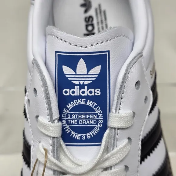 Adidas Samba OG J Kids Footwear Casual Sneakers White Black IE3675 Size 5.5 New