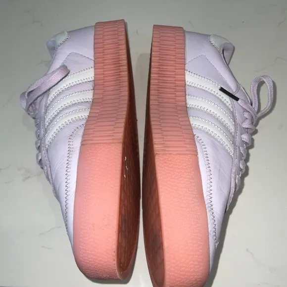 Adidas Sambarose Lilac and Pink Sneakers