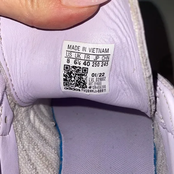 Adidas Sambarose Lilac and Pink Sneakers