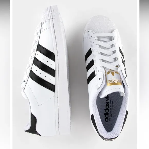 Adidas Superstar White Black Sneakers