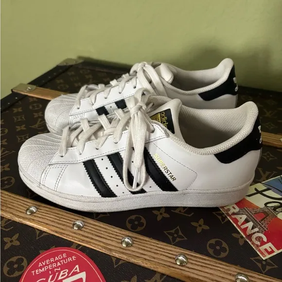 Adidas Superstar White Black Sneakers