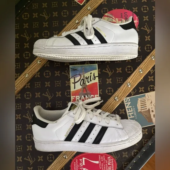 Adidas Superstar White Black Sneakers