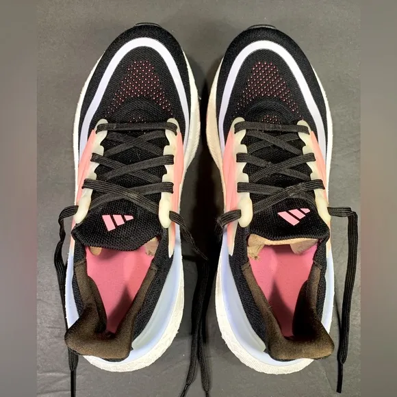 Adidas Ultra Boost 21 Light Women’s “Black Lucid Pink” Sneakers Shoe Size- 7