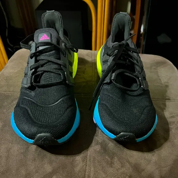 Adidas Ultraboost Black Sneakers with Gradient Sole