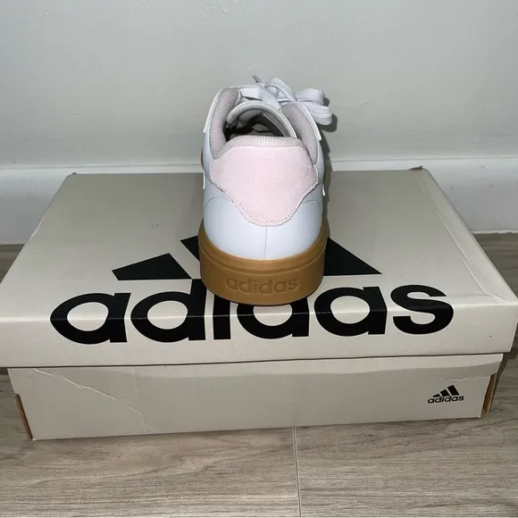 Adidas White and Pink Sneakers
