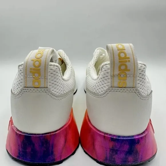 Adidas Women's Multix Originals Size 8 White Orange Purple Back.