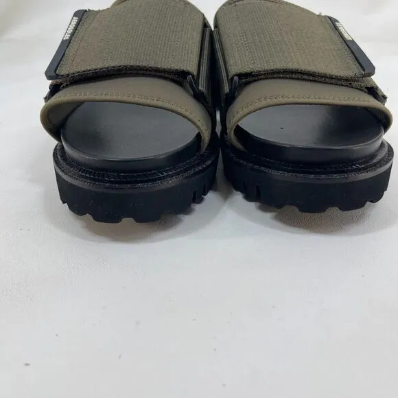 Aerosoles Taylan Platform Sandals Womens Size 11 Green Adjustable Strap
