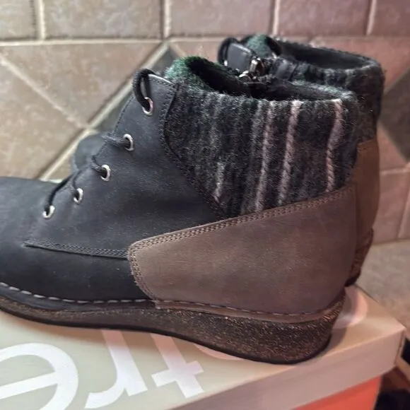 Aetrex Jolie Black Boots (Zip &amp; Tie) SD800 - 8.5