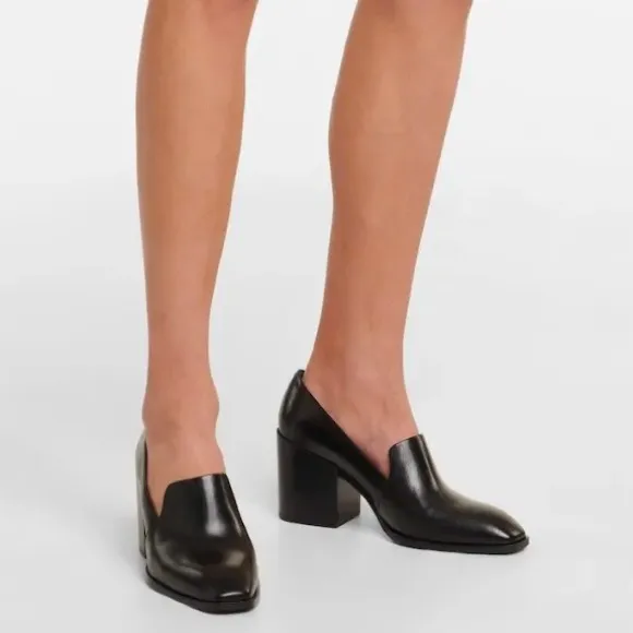 Aeyde Allyson Block Heeled Loafers