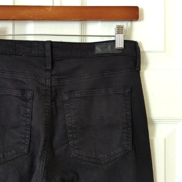 AG Adriano Goldschmied The Prima Mid Rise Cigarette Leg Skinny Jeans Black 26