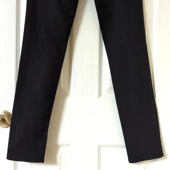 AG Adriano Goldschmied The Prima Mid Rise Cigarette Leg Skinny Jeans Black 26