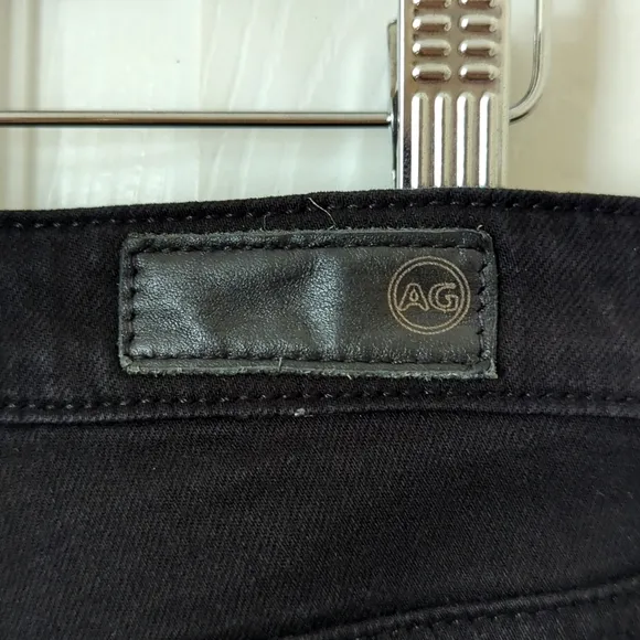 AG Adriano Goldschmied The Prima Mid Rise Cigarette Leg Skinny Jeans Black 26