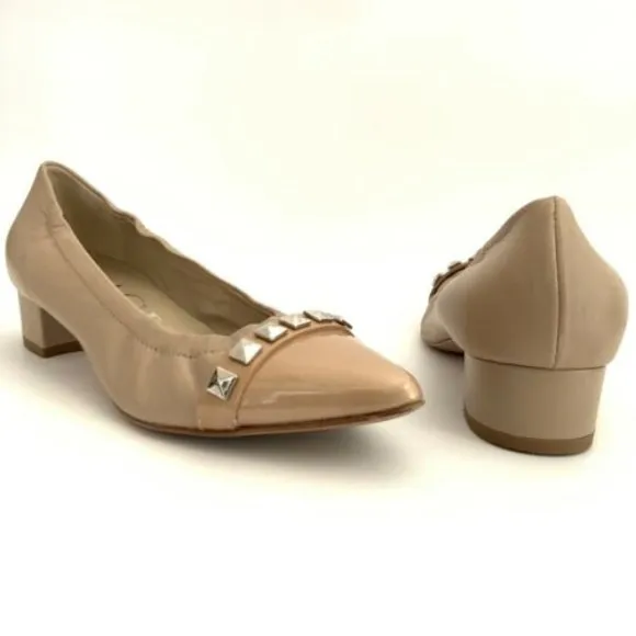 AGL Attilio Giusti Leombruni Flats Women 5.5M Leather Point toe Low Heel Italy