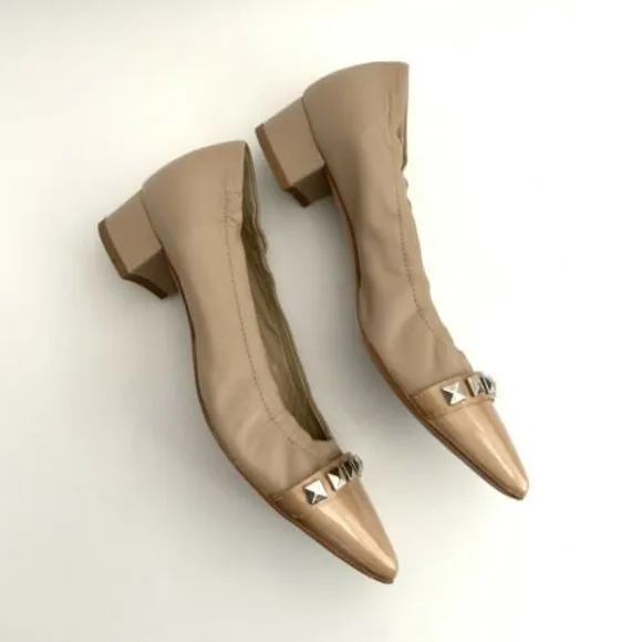 AGL Attilio Giusti Leombruni Flats Women 5.5M Leather Point toe Low Heel Italy