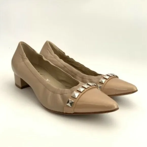 AGL Attilio Giusti Leombruni Flats Women 5.5M Leather Point toe Low Heel Italy