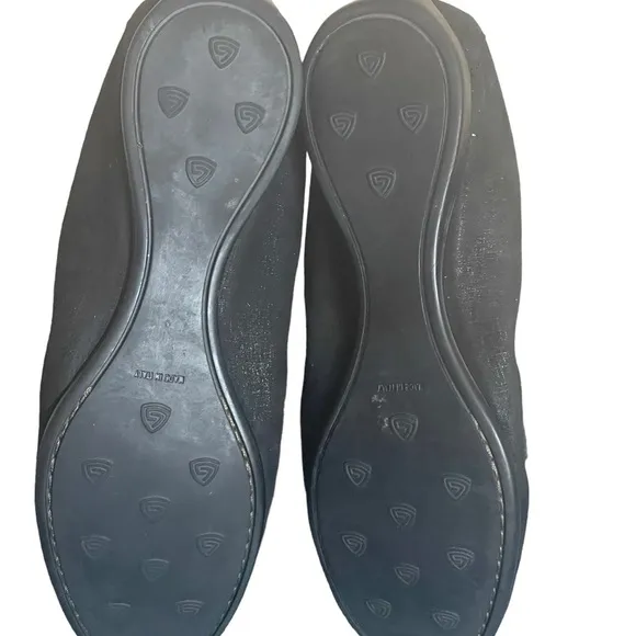 AGL Black metallic suede loafers size 39.5