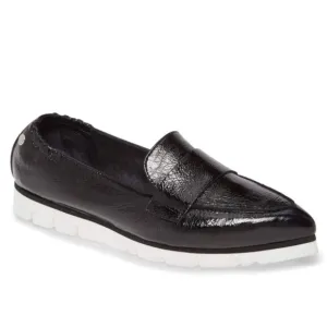 AGL micro pointed toe loafers PLATFORM BLACK PATENT  LEATHER