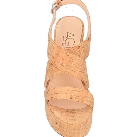 Agl Petra 120mm Open-Toe Sandals - Neutrals MWT 40/9 Brand New