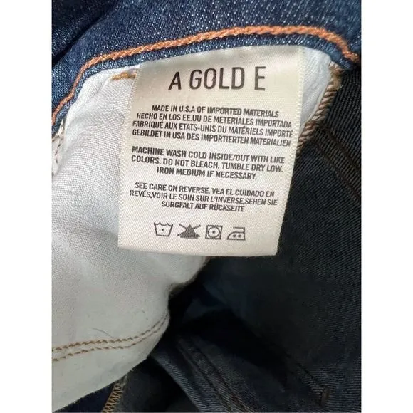 Agolde Women's Cotton Blend High Rise Distressed Sophie Crop Jeans Size …