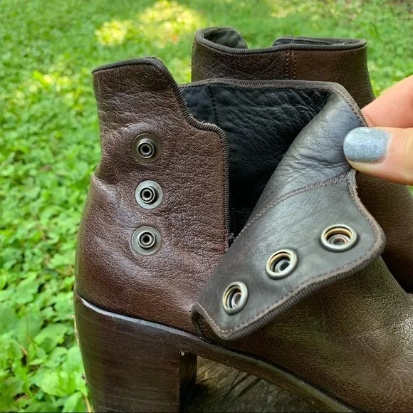 Alberto Fasciani Sveva button leather ankle boots