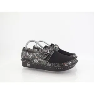 Alegria Alegria Brenna Romantical Loafers Womens 39 9 Black Silver Leather Mesh