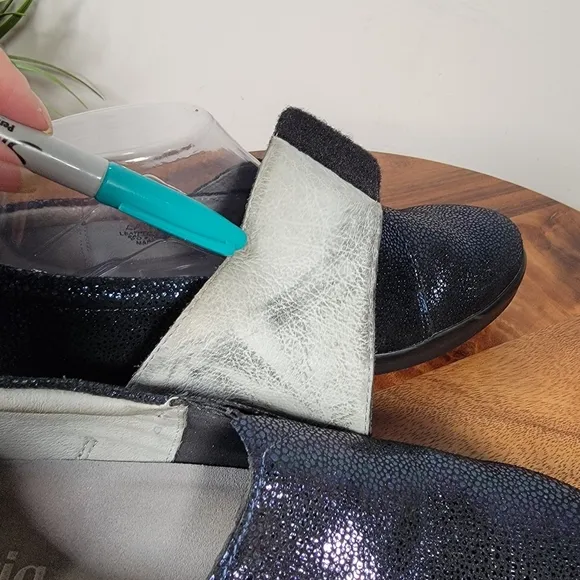 Alegria Lauryn Professional Loafers Blue Sparkle Size 39
