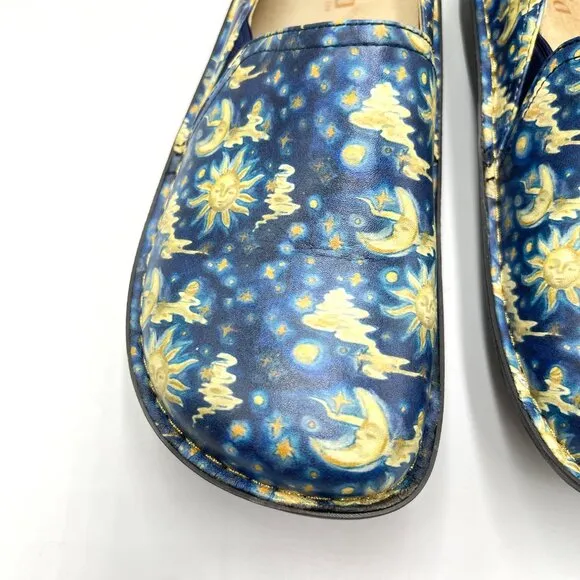 Alegria Womens Size 42 EU 11.5 - 12 US Celestial Blue Sun Moon Comfort Shoes