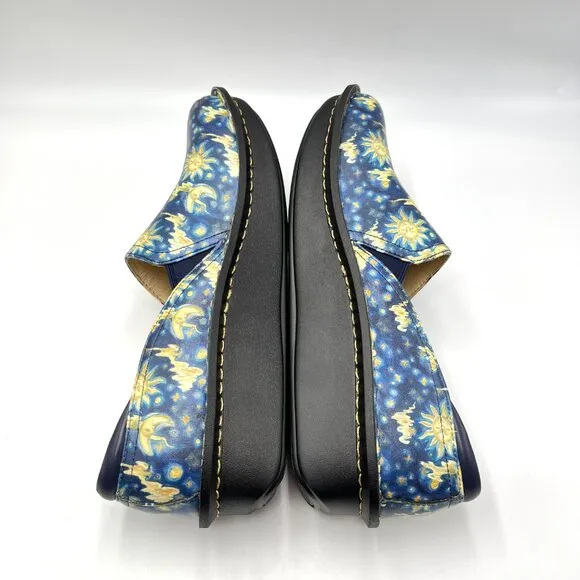 Alegria Womens Size 42 EU 11.5 - 12 US Celestial Blue Sun Moon Comfort Shoes