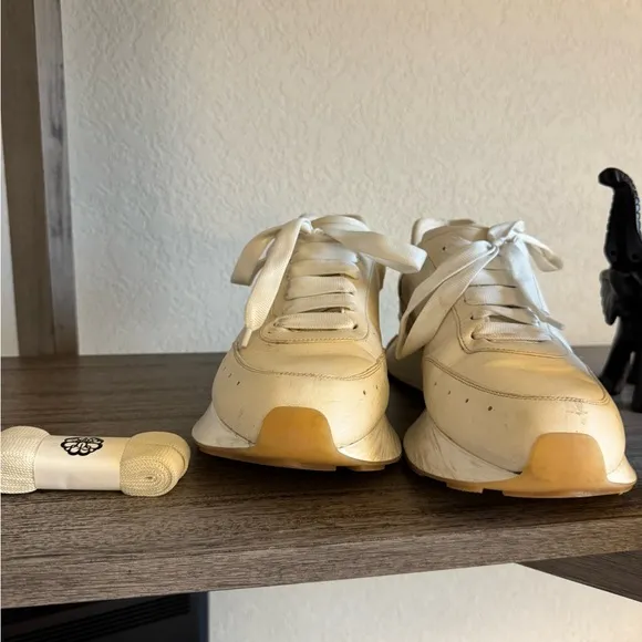 Alexander McQueen Cream Sneakers