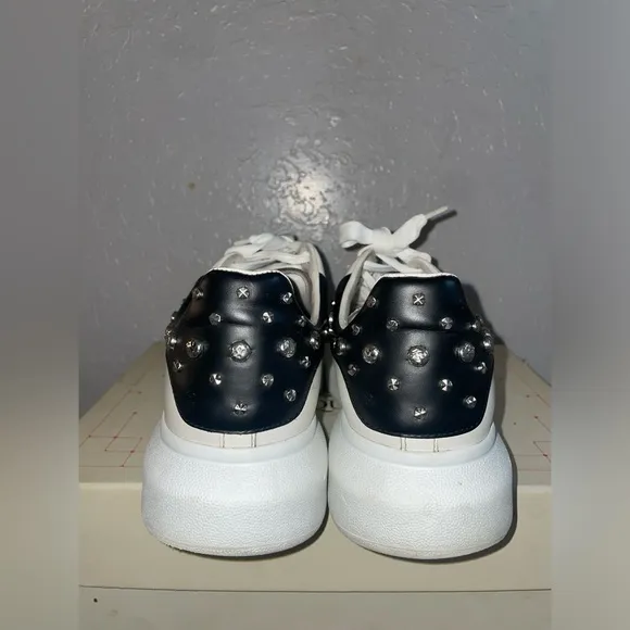 Alexander McQueen Studded Oversized Sneaker 'Black White