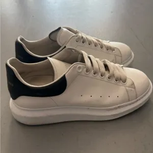 Alexander McQueen White and Black Minimalist Sneakers