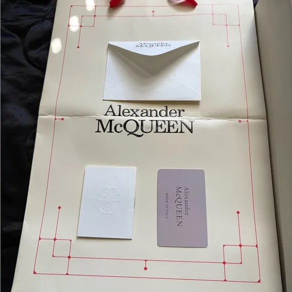Alexander McQueen White and Black Oversized Sole Sneakers