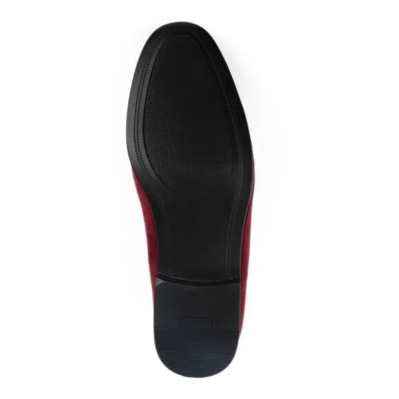 ALFANI Mens Burgundy Padded Zion Round Toe Slip On Loafers Shoes 7 M