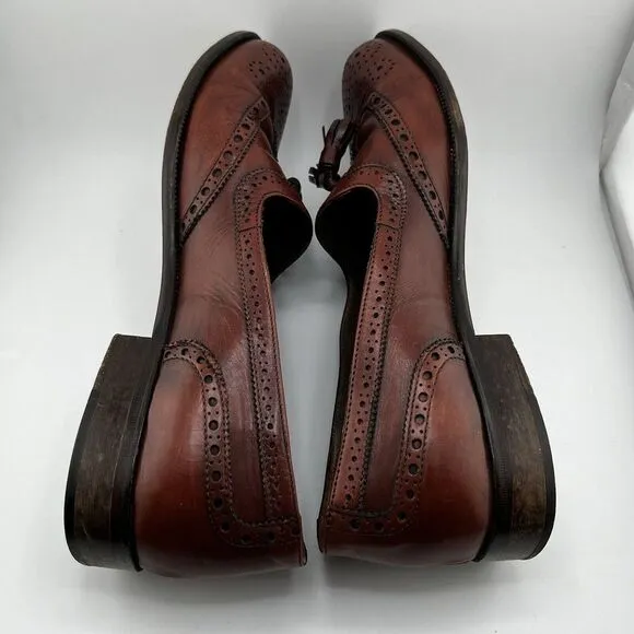 Alfani Mens‎ Dress Shoes Loafers All Leather Size 8M Made In Italy