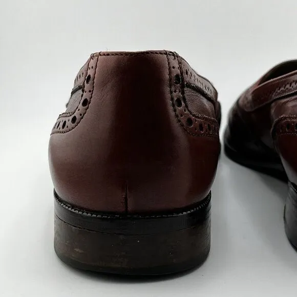 Alfani Mens‎ Dress Shoes Loafers All Leather Size 8M Made In Italy
