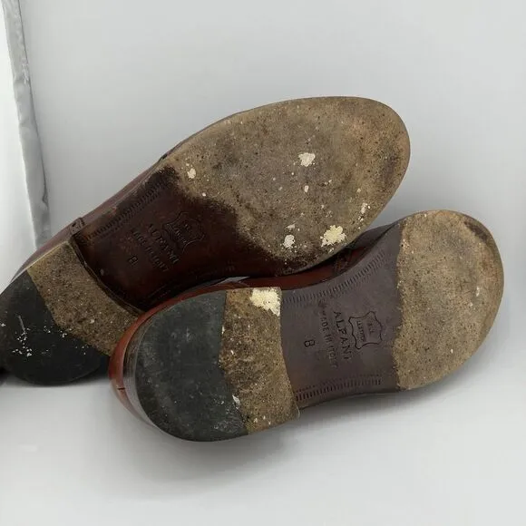 Alfani Mens‎ Dress Shoes Loafers All Leather Size 8M Made In Italy