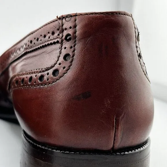 Alfani Mens‎ Dress Shoes Loafers All Leather Size 8M Made In Italy