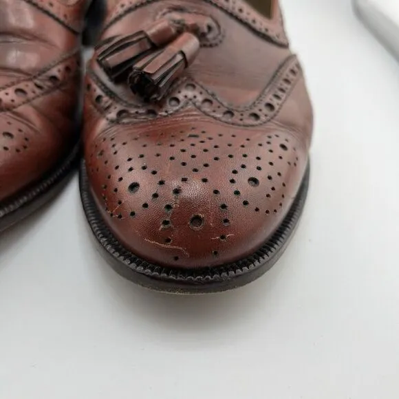 Alfani Mens‎ Dress Shoes Loafers All Leather Size 8M Made In Italy