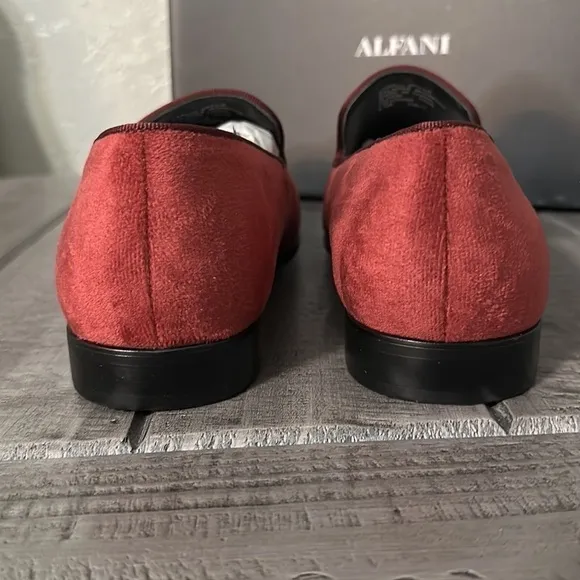 Alfani Men's Zion Smoking Slipper Loafers burgundy different sizes available