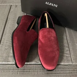 Alfani Men's Zion Smoking Slipper Loafers burgundy different sizes available