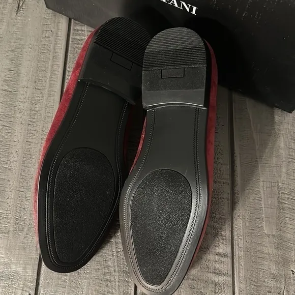 Alfani Men's Zion Smoking Slipper Loafers burgundy different sizes available