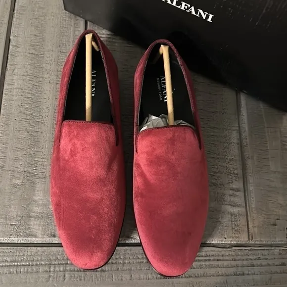 Alfani Men's Zion Smoking Slipper Loafers burgundy different sizes available