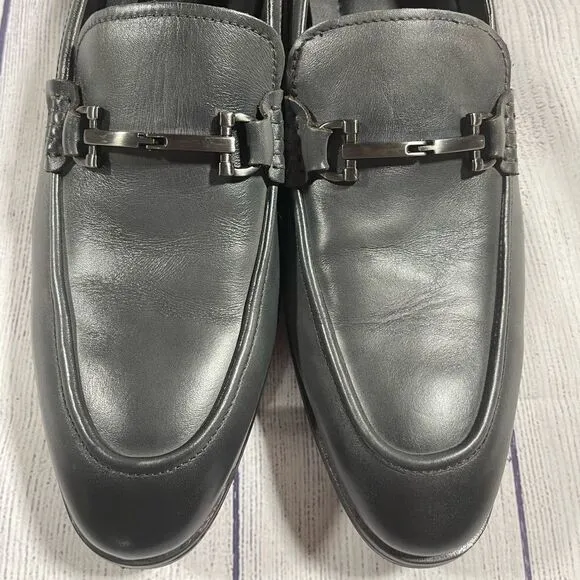 Alfani Men's Chandler Moc-Toe Loafers Grey Leather