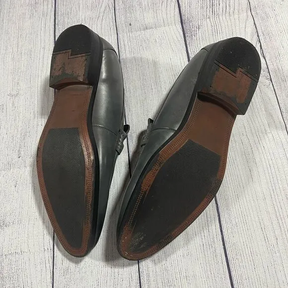 Alfani Men's Chandler Moc-Toe Loafers Grey Leather