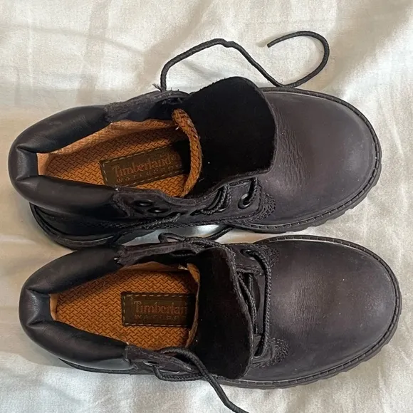 All black Timberland Boots